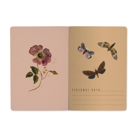 Notebook; Butterflies and Night Flowers (A5 Size) BV by Bruno Visconti