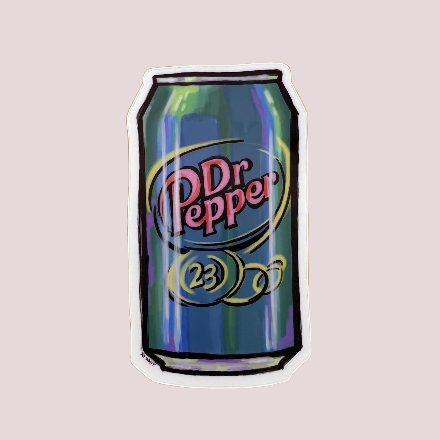 Vinyl Sticker; Dr. Pepper Large