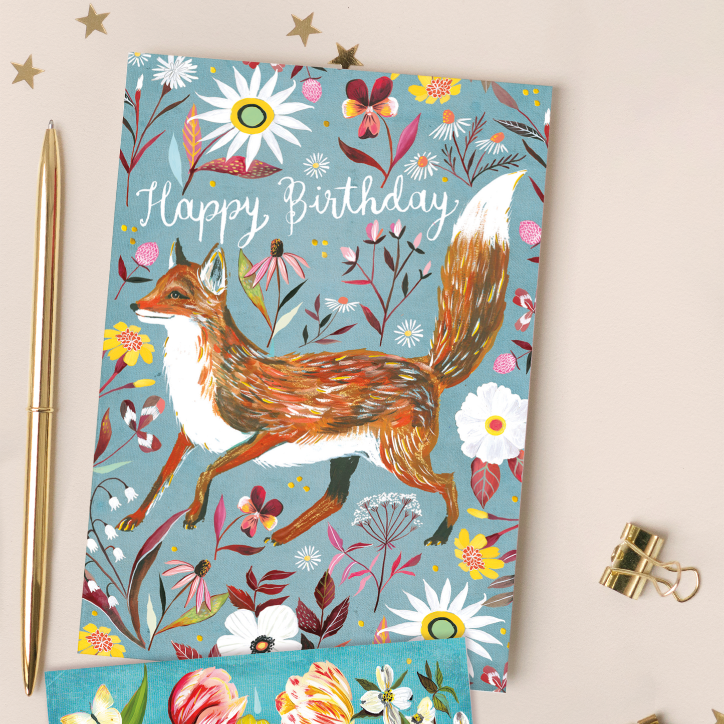 Birthday Card; Foxy