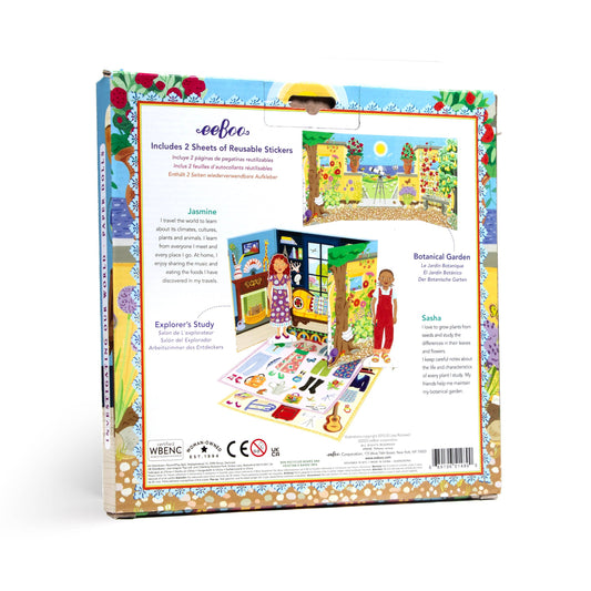 Eeboo Paper Doll Set; Explorer and Botanist