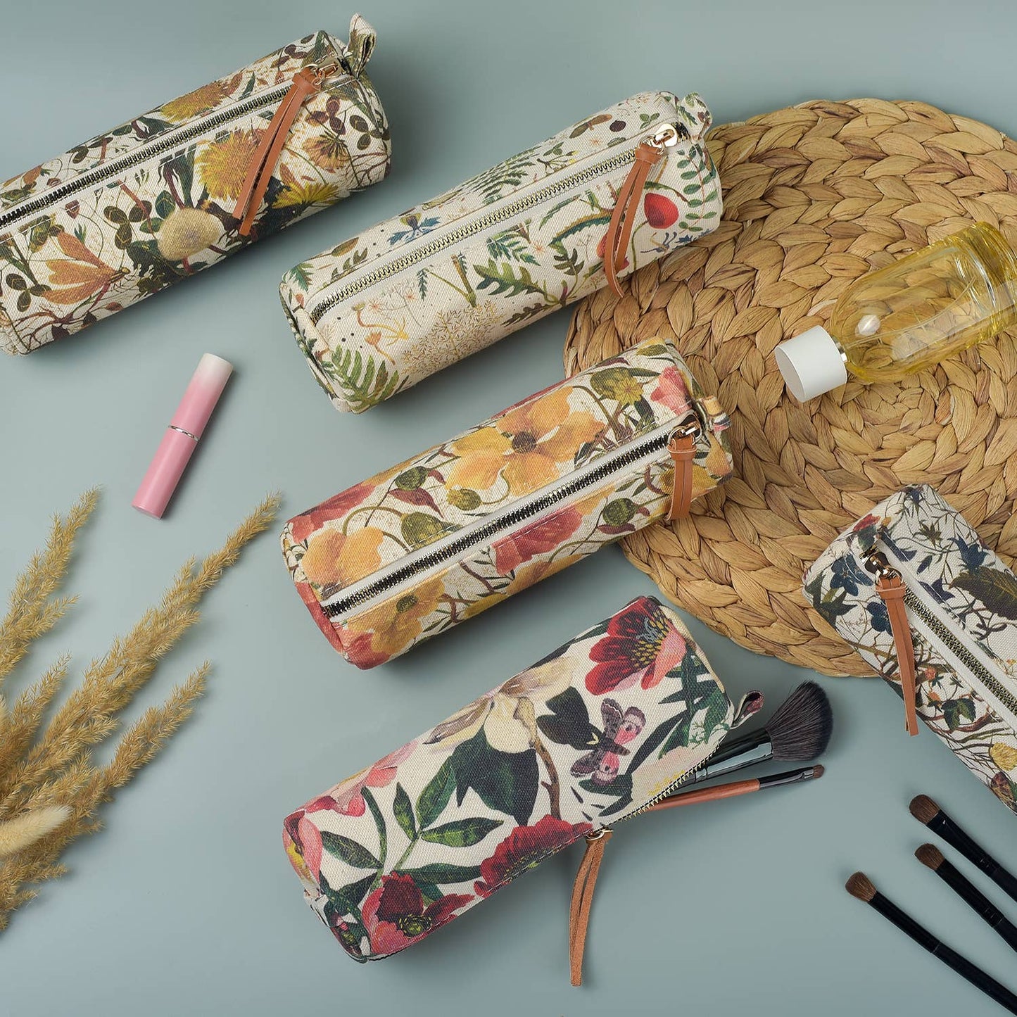 Pencil Pouch; Peonies - BV by Bruno Visconti