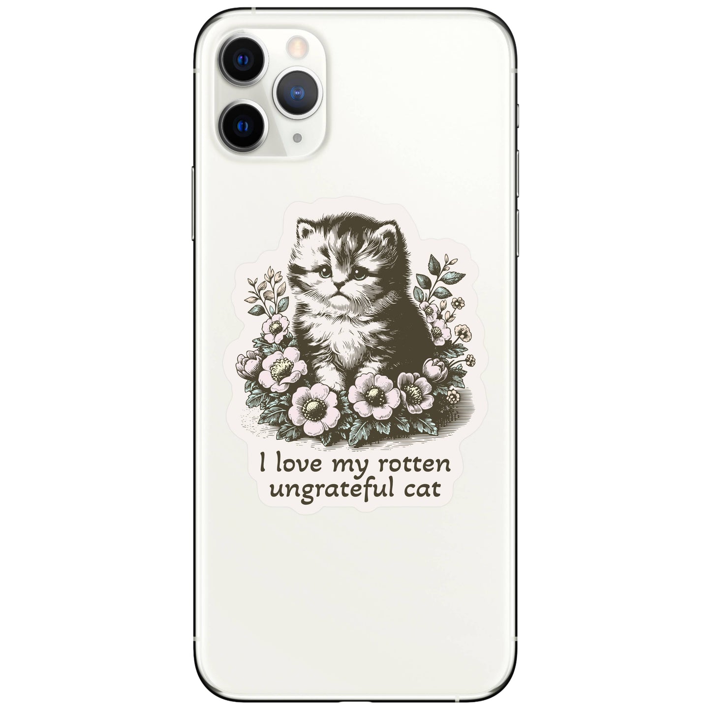 Vinyl Sticker; Rotten Kitty
