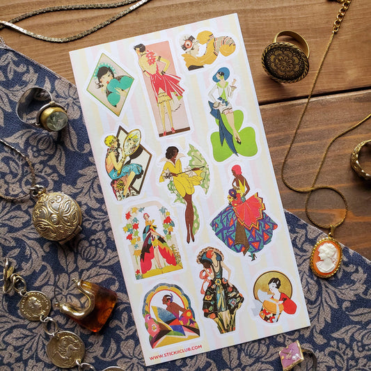 Stickii Sticker Sheet; Fabulous Fashions