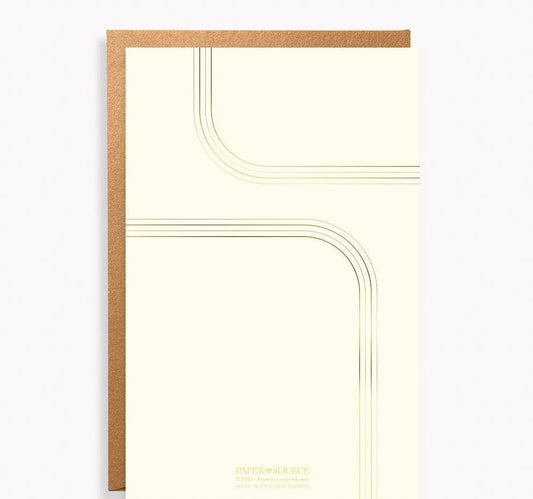 Fill-In Invitations; Modern Minimal Gold (Set of 10)