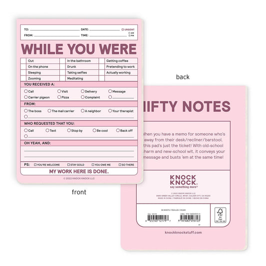 Nifty Notepad; While You Were (Pastel Version)