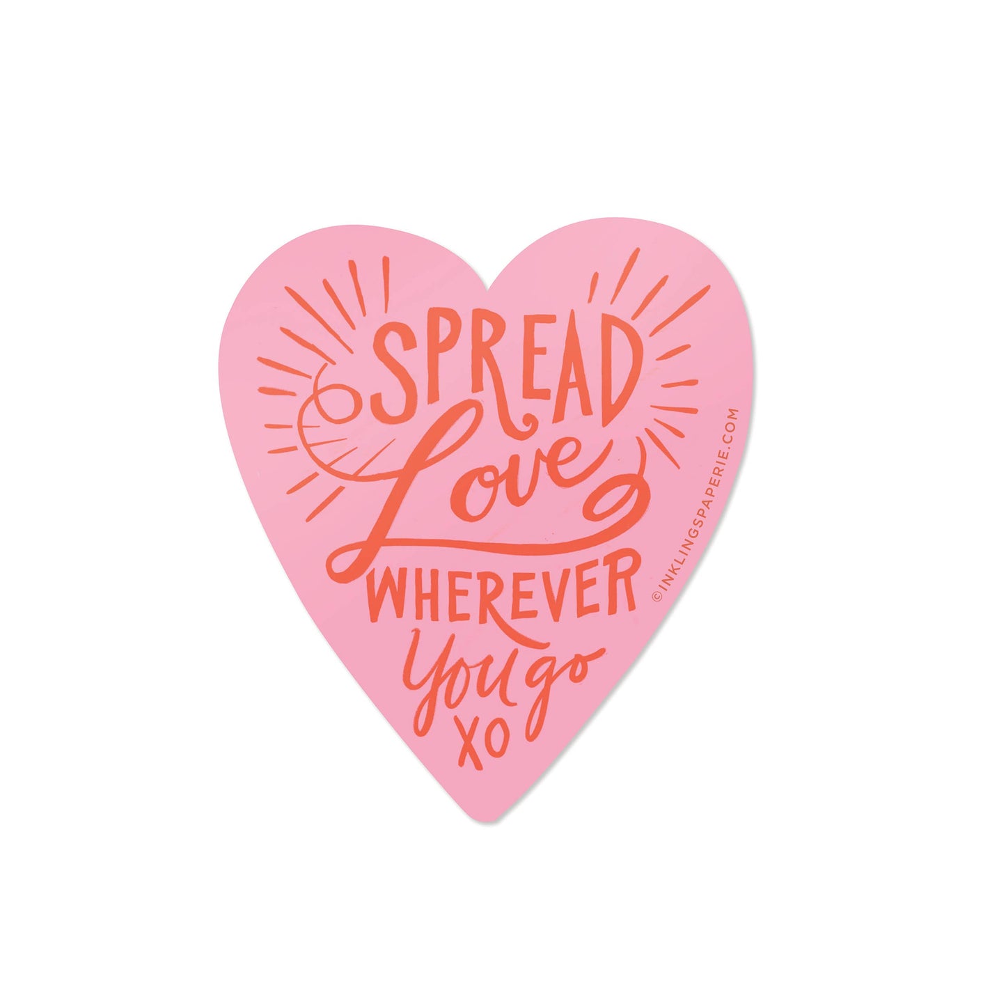 Vinyl Sticker; Spread Love