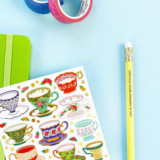 Pipsticks Sticker Sheet; Teacup Treasures