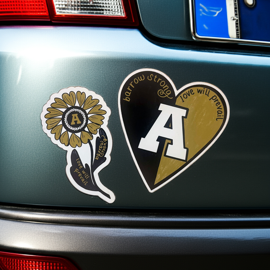Apalachee Car Magnet; Heart - Made By Shellie