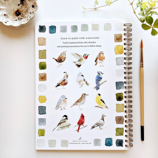 Watercolor Workbook; Birds By Emily Lex Studio