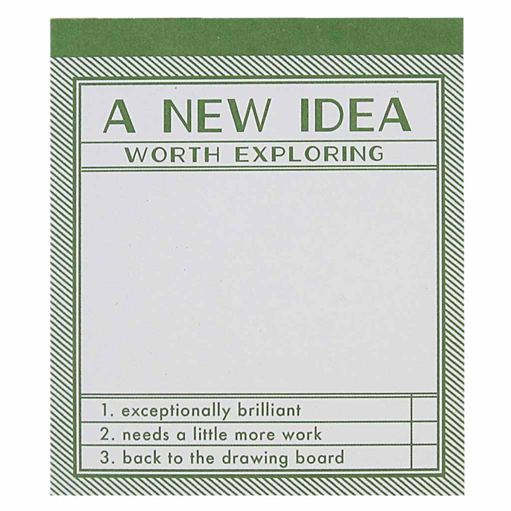 Notepad; New Ideas (50 Pages)