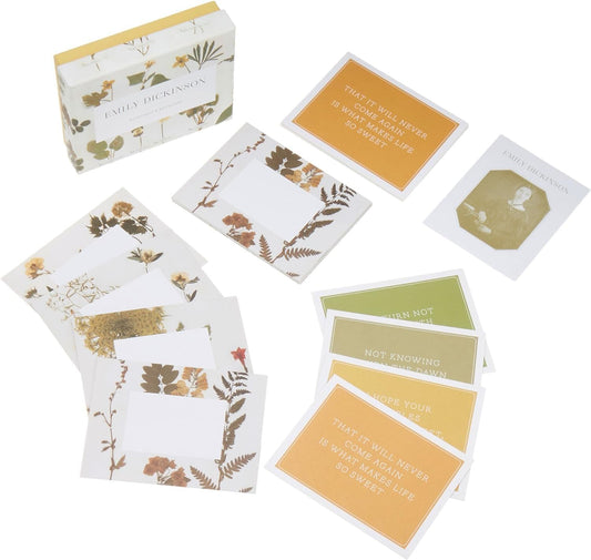 Notecard Set; Emily Dickinson (12 Notecards + 12 Envelopes)