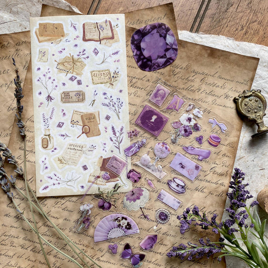 Stickii Sticker Sheet; Lovely Lavender