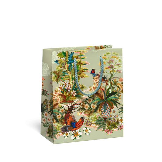 Medium Gift Bag; Quail Garden