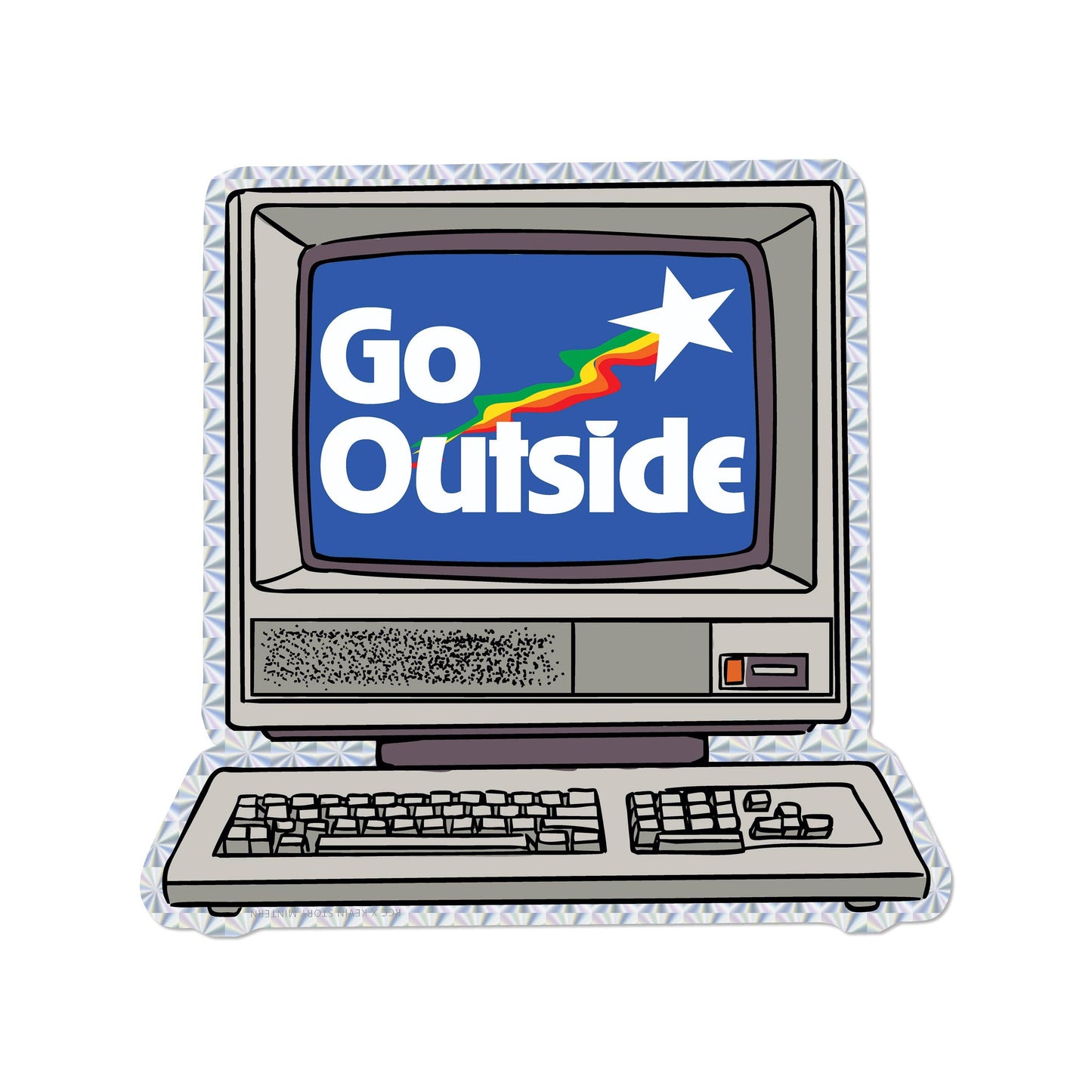 Vinyl Sticker; Go Outside