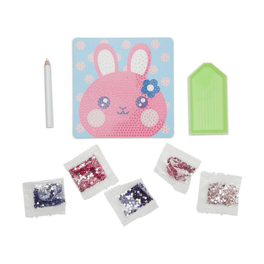 Ooly Razzle Dazzle D.I.Y. Mini Gem Art Kit; Bouncy Bunny