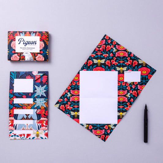 Folding Letter Set; Bright & Beautiful Pigeon | Pigeon Posted
