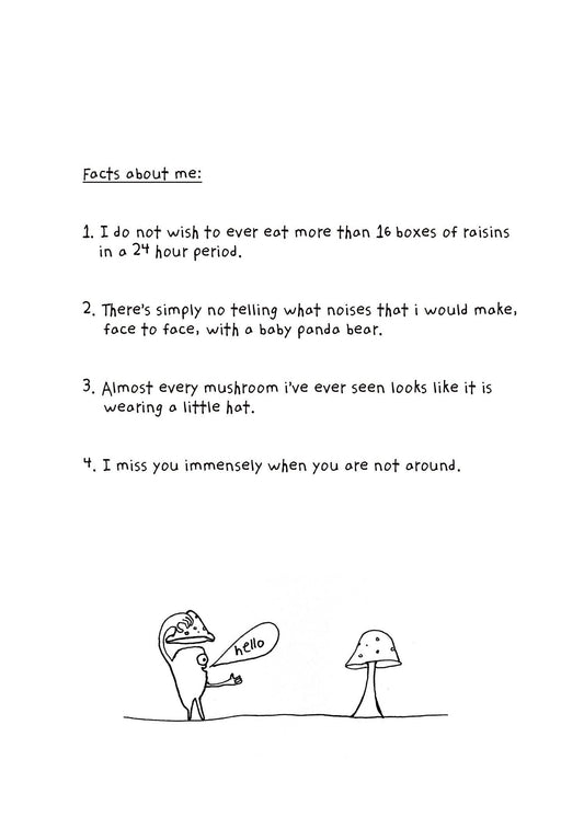 Greeting Card; Facts About Me