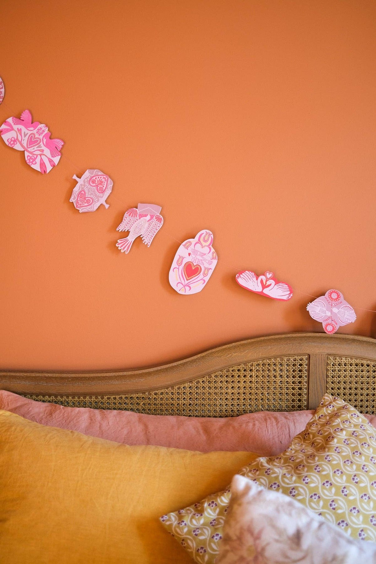 Sewn Garland; Love Birds