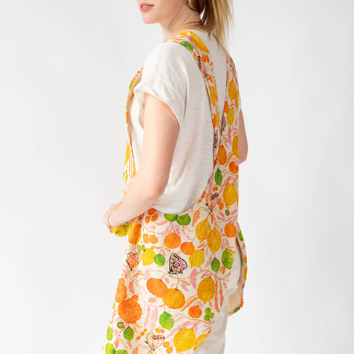 Pinafore Apron; Citrus By BETSY OLMSTED