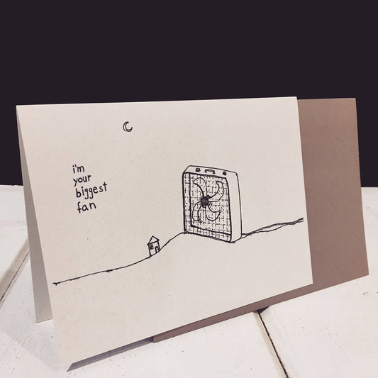 Greeting Card; Biggest Fan