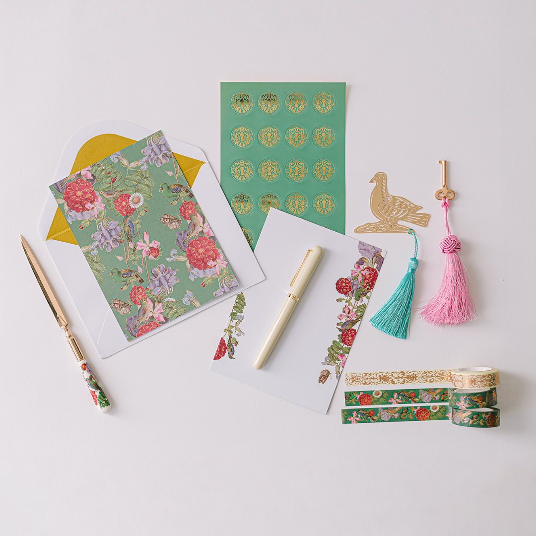 Illumination Lacquer Keepsake Stationery Set; Bird Menagerie By Good Juju Ink