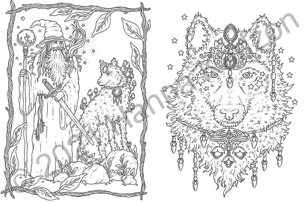 Coloring Book; Tales from the Forest Kingdom