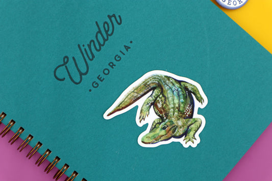 Vinyl Sticker; Alligator - Made By Shellie