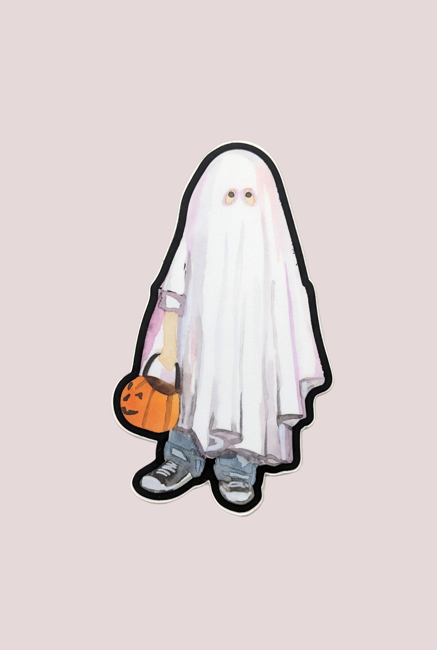 Vinyl Sticker; Halloween Ghost Costume - Made By Shellie
