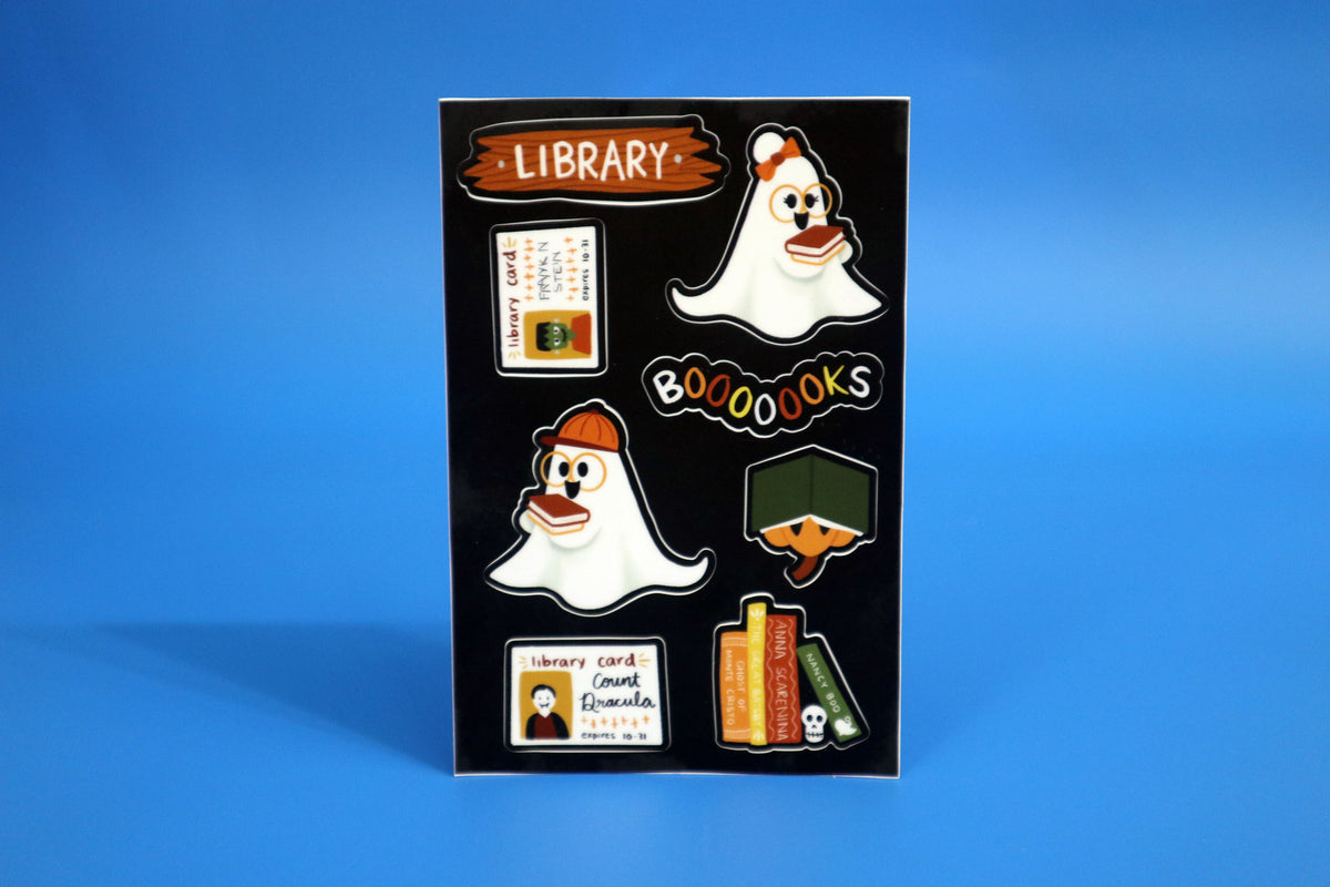 Sticker Sheet; Halloween Scenes | Stephanie Grant Art