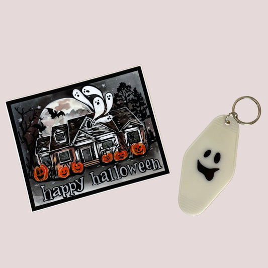 Vinyl Sticker; Happy Halloween - Made By Shellie