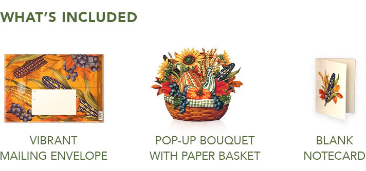 Pop-Up Card; Golden Harvest (Thanksgiving)