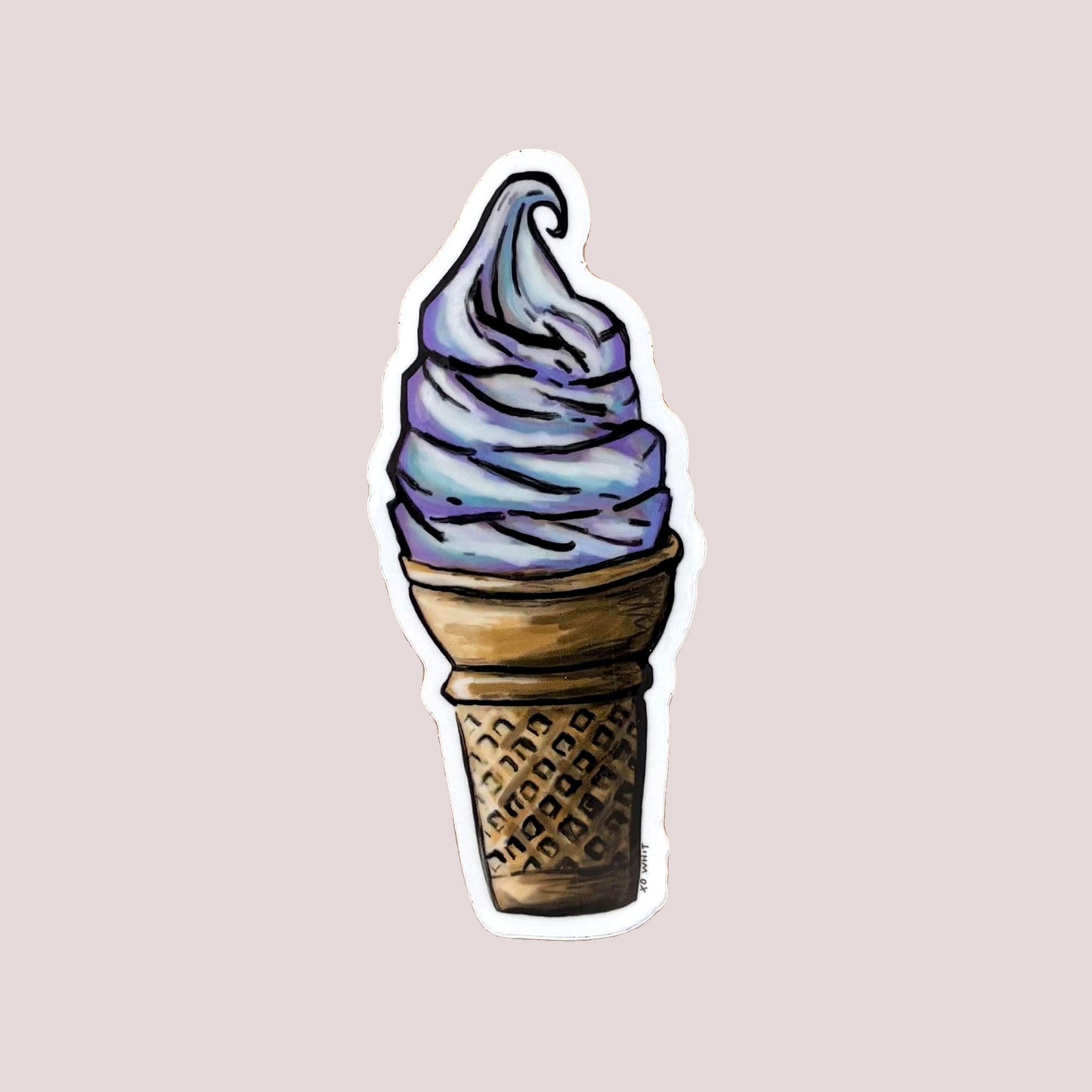Vinyl Sticker; Ice Cream (Large)