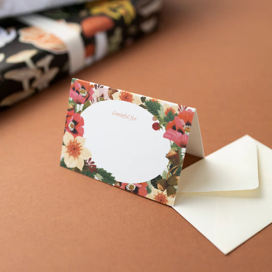 Mini Card Boxed Set (8 Cards+Envelopes); Flora Grateful For By Botanica Paper Co.