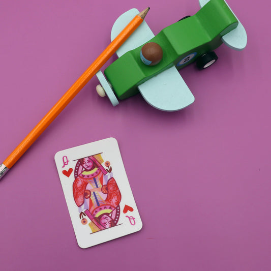 Vinyl Sticker; Queen of Hearts - Made By Shellie