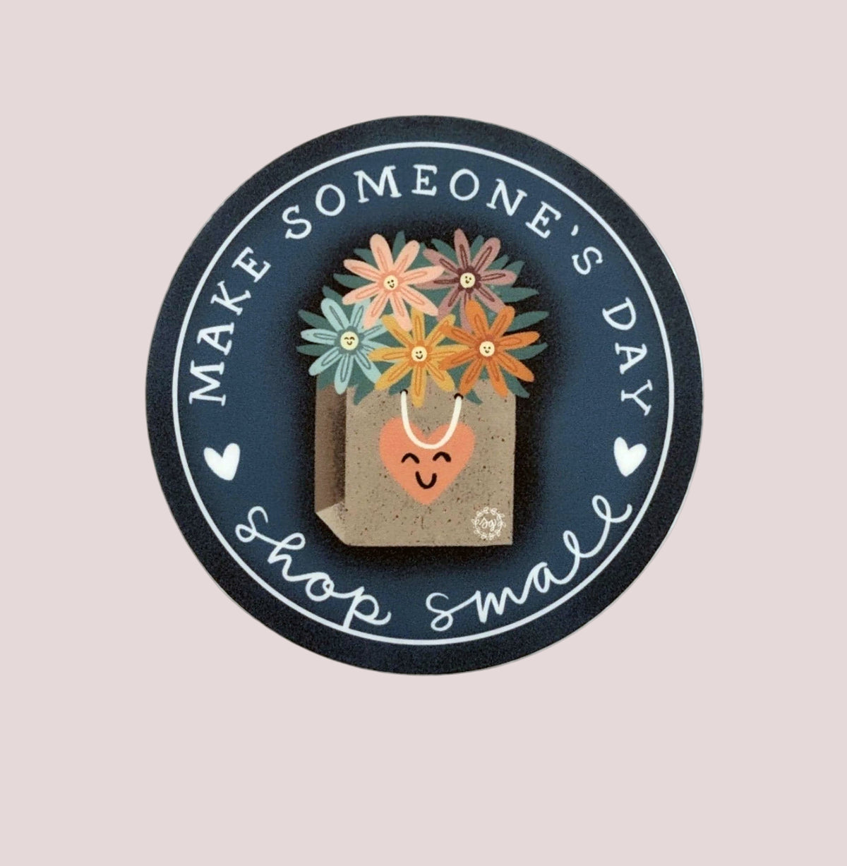 Big Pinback Button; Shop Small