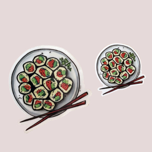 Vinyl Sticker; Sushi
