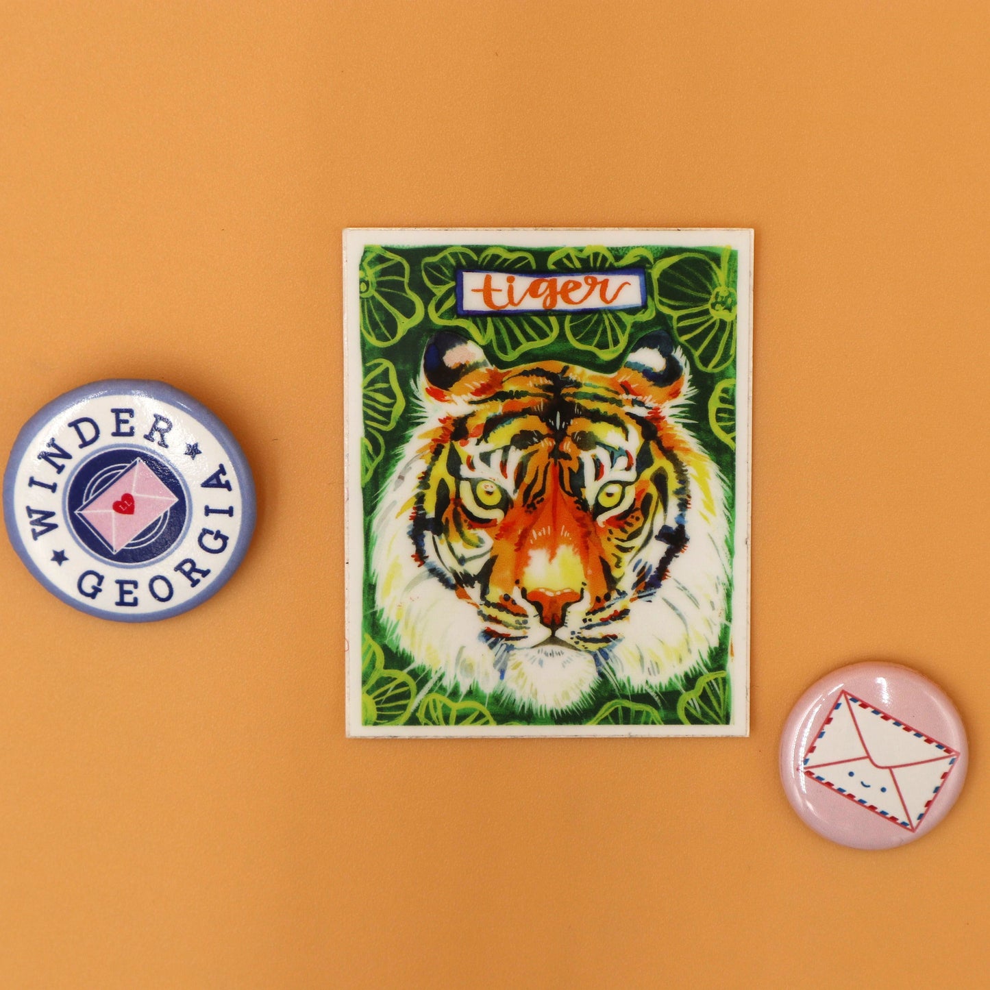 Vinyl Sticker; Tiger - Made By Shellie