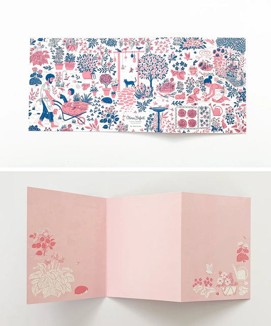 Greeting Card, Gardeners (Tri-Fold ) By Botanica Paper Co.