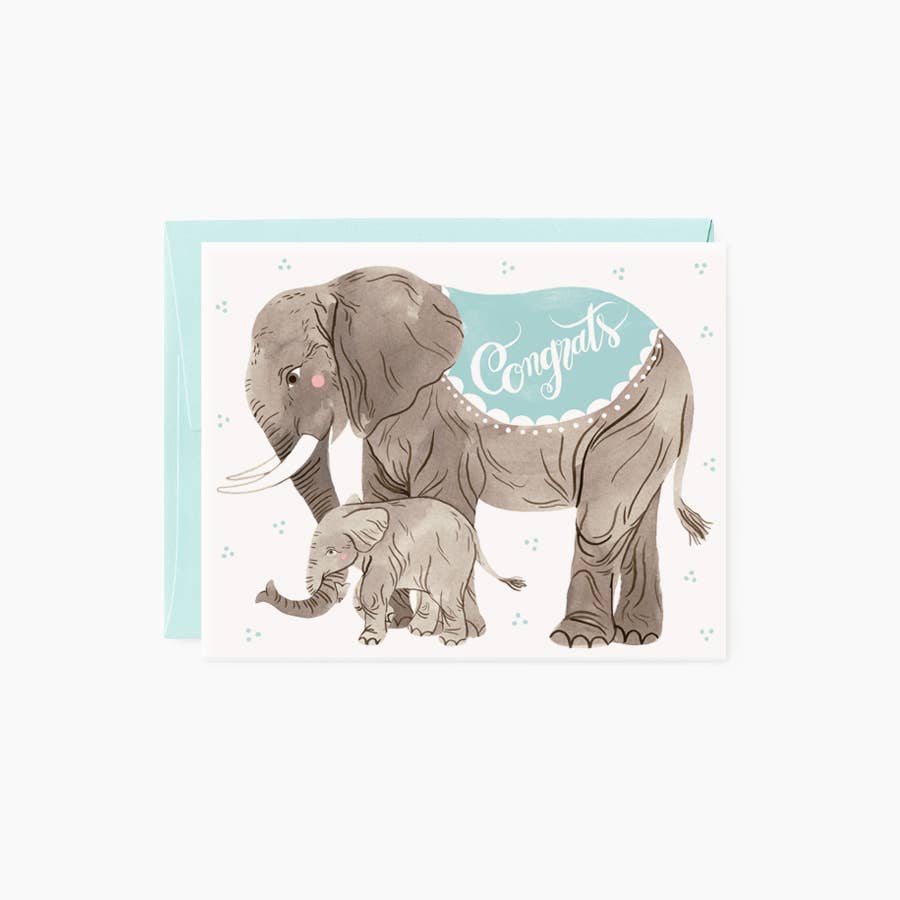Baby Card; Congrats Baby (Baby Blue)