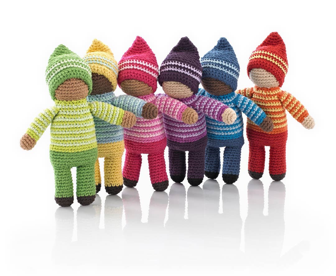 Crochet Rattle; Pixie Doll (Handmade Plush Toy)