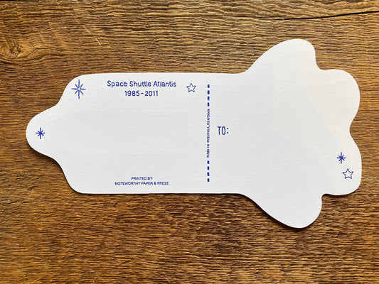 Postcard; Space Shuttle Atlantis By Noteworthy Paper & Press
