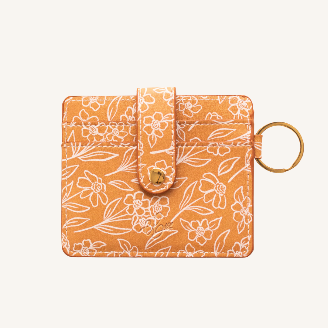 Wallet; Terracotta Floral By Elyse Breanne Design