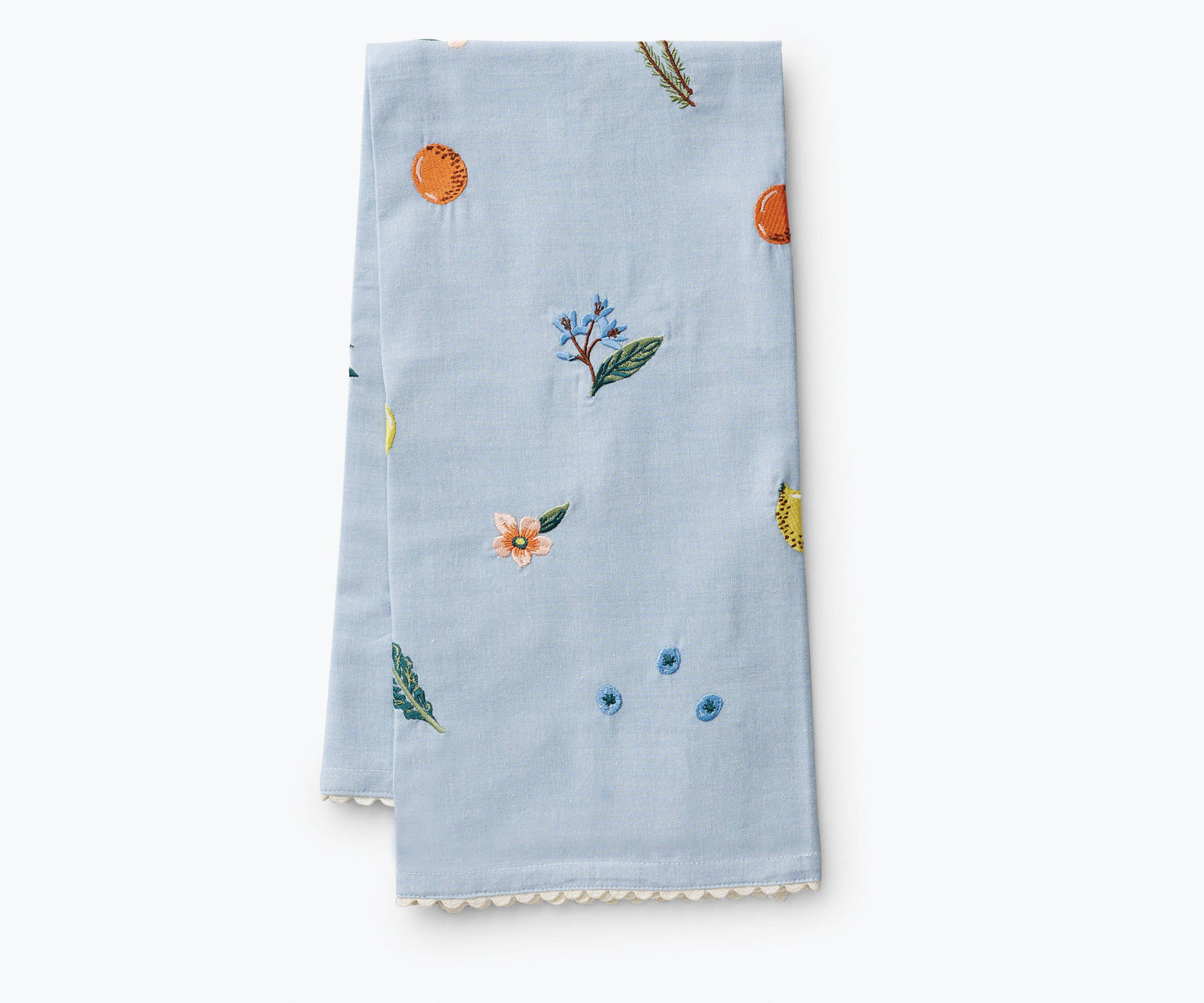 Rifle Paper Co. Embroidered Tea Towel; Fruit Stand