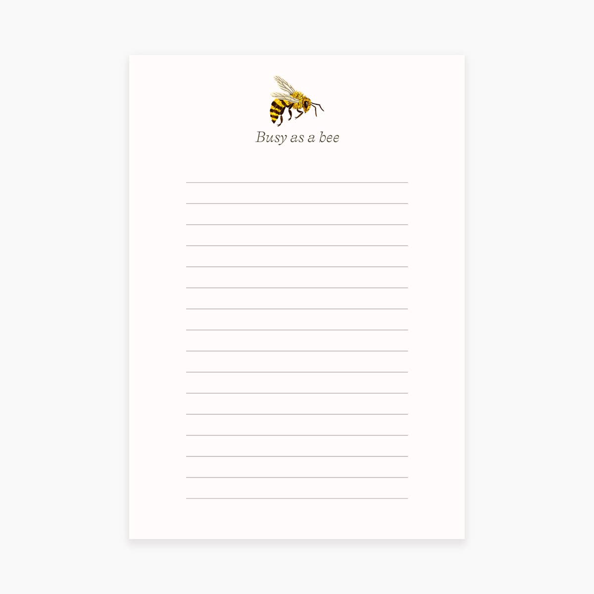 Notepad; Busy as a Bee By Botanica Paper Co. (50 Pages)