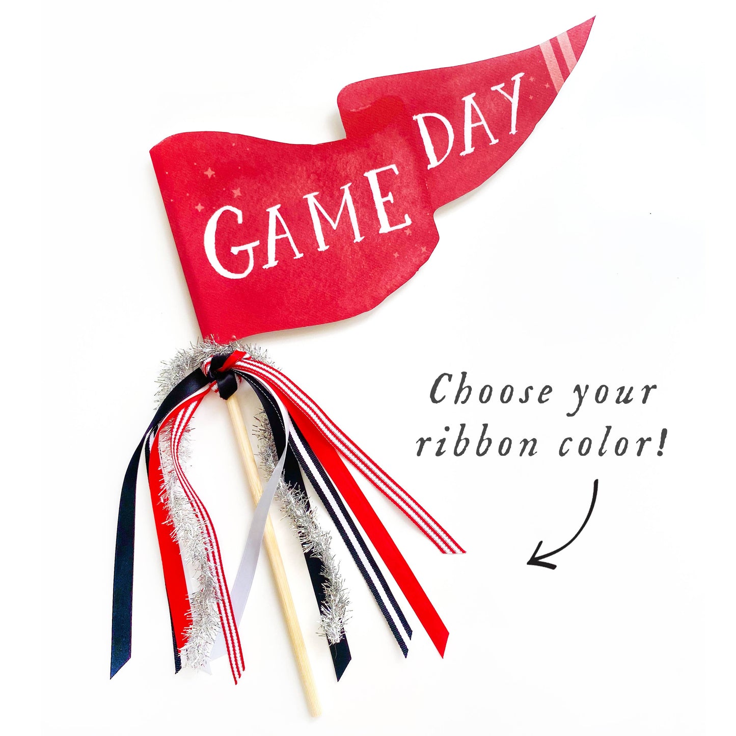 Party Pennant; Game Day (Red)