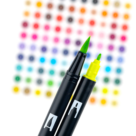Tombow Dual Brush Pen Art Markers: Bright (10 Colors)