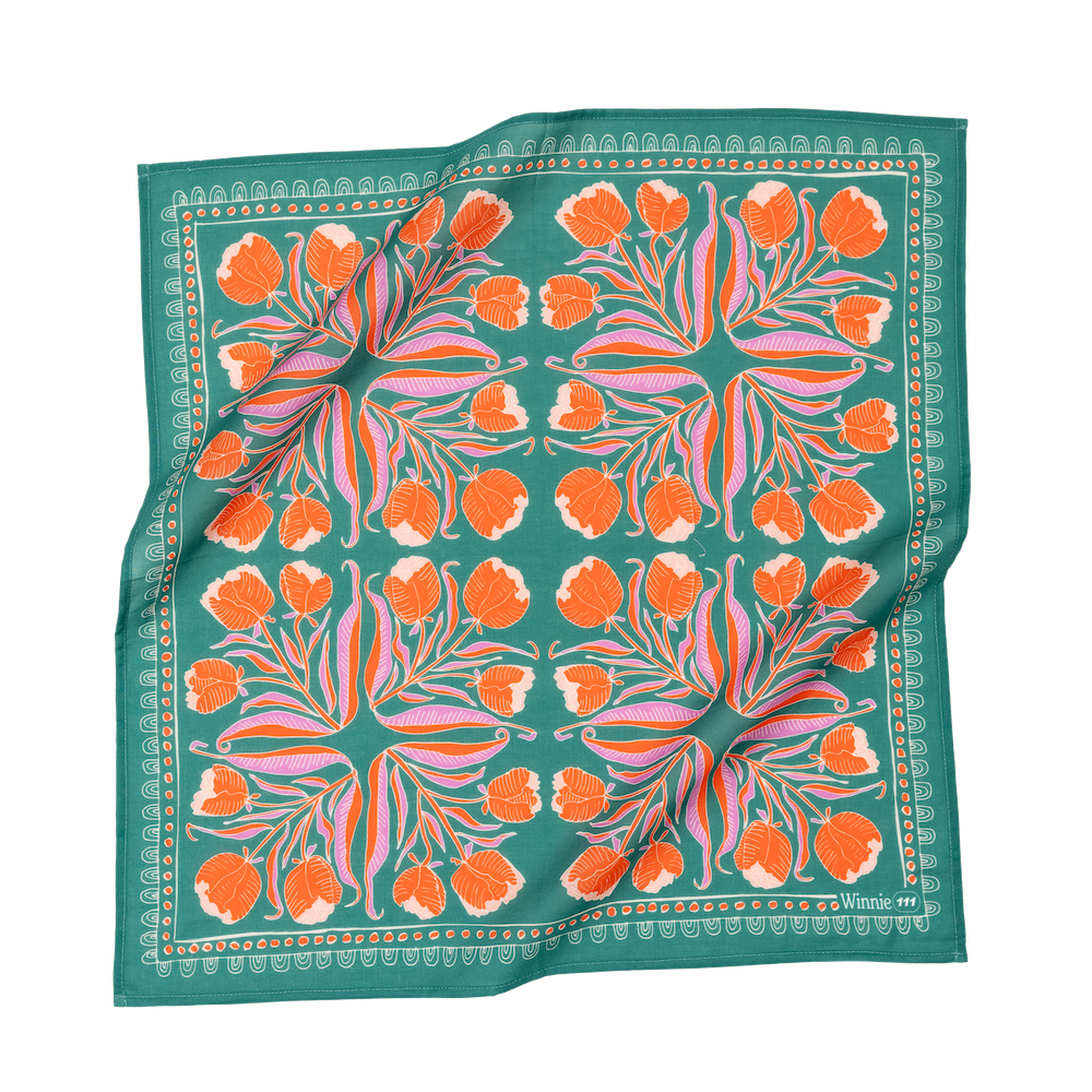 Bandana; 22" Winnie By Handker Bandanas (100% Premium Cotton)