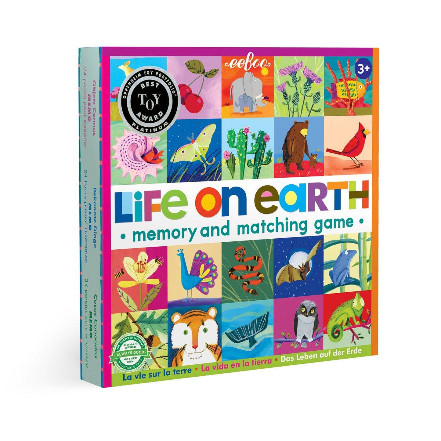 Eeboo Memory & Matching Game; Life On Earth