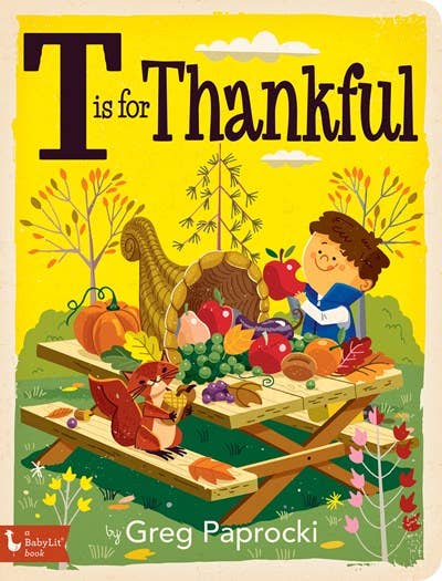 Alphabet Board Book; T is for Thankful