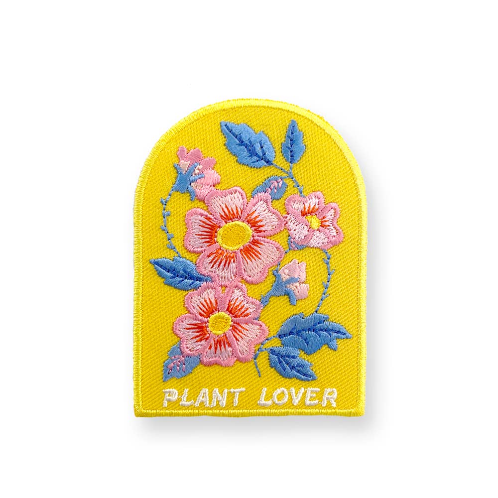 Embroidered Patch; Plant Lover By Antiquaria (Iron On)